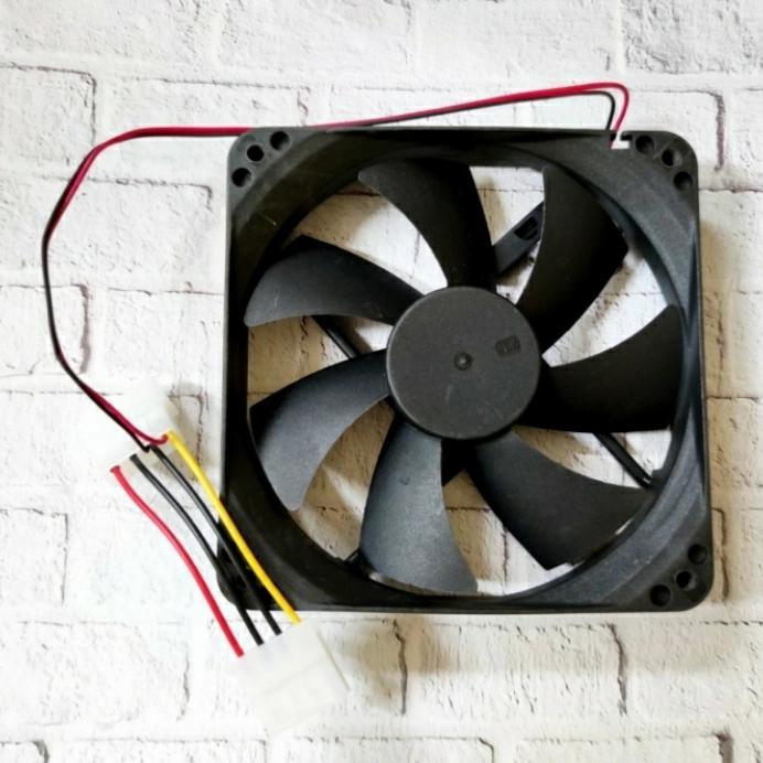FAN CASING 12CM HITAM / FAN CPU 12CM HITAM / FAN CASE 12CM HITAM - 1 pcs