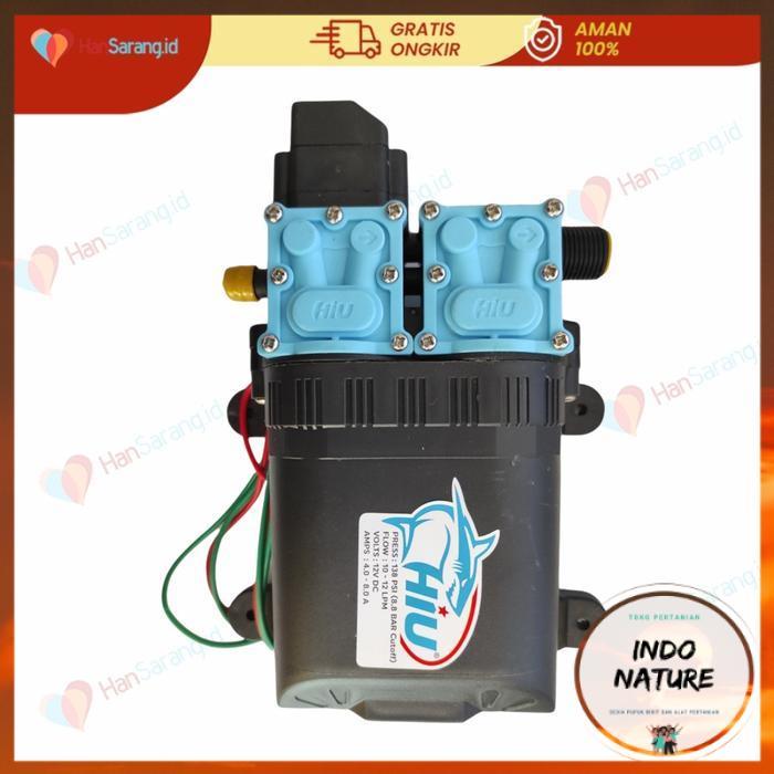 [ IndoNature ] Pump DC HIU dua dinamo 12v 8A dobel power pompa DC Dual engine 138 psi