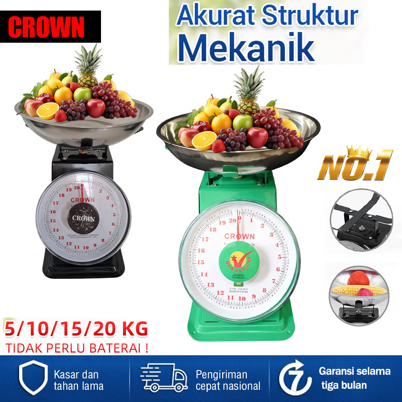 BagStoreOfc - Timbangan  20kg Stainless: Buah, Daging, Laundry, Sembako