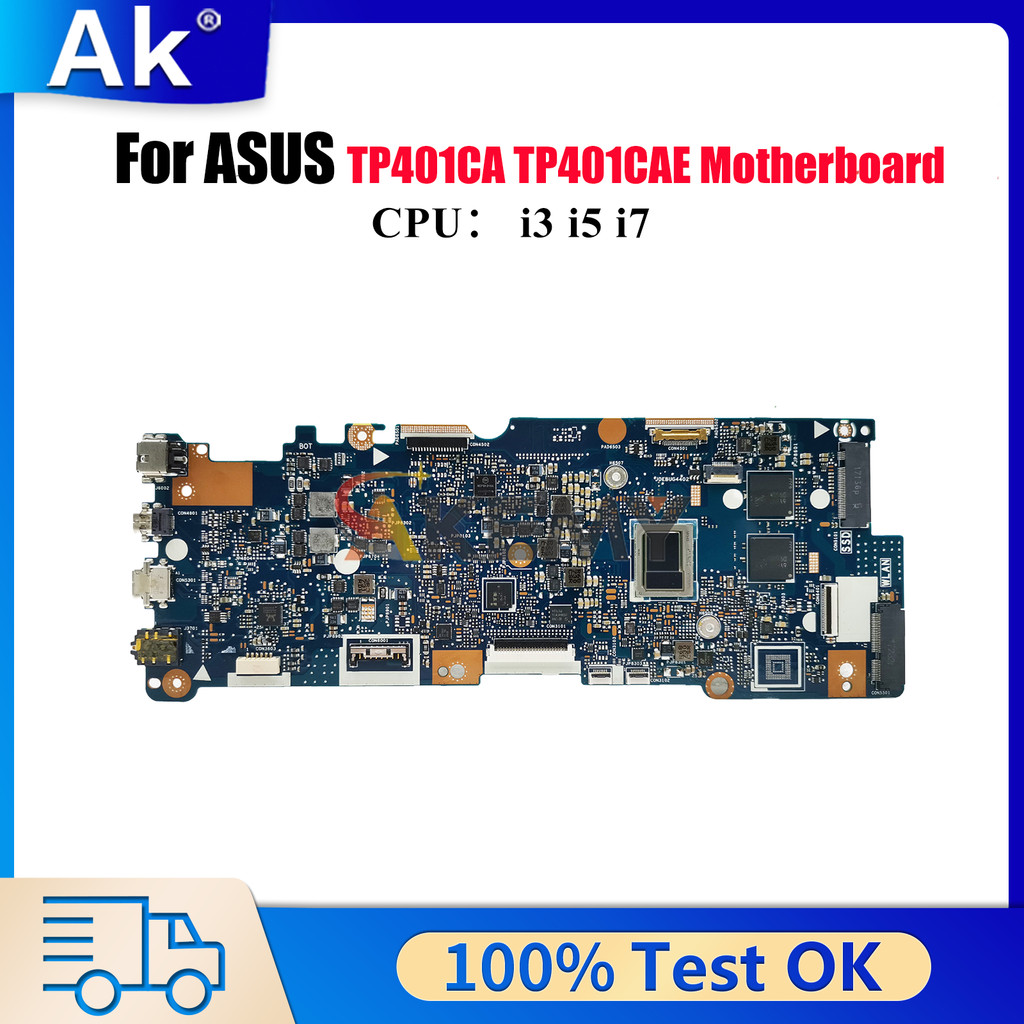 TP401CA Laptop Motherboard For ASUS VivoBook Flip TP401CAE TP401CA TP401C Notebook Mainboard With i3