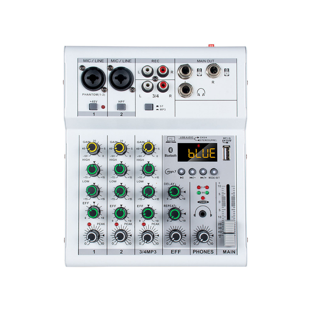 Professional 4Channel USB Mixer Mini gital Auo Mixing Console for Shows Soundcraft Soundcards & Mixe