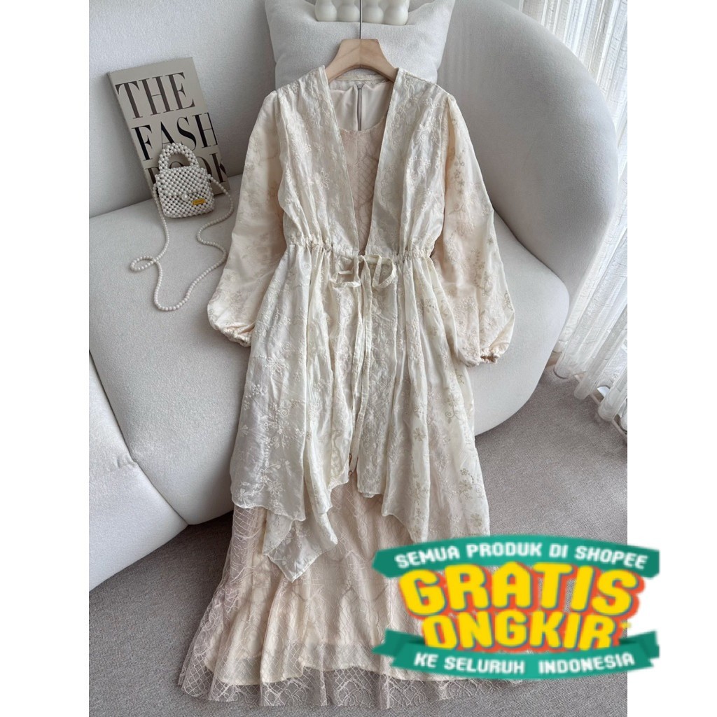 CANDY LADY Adelyn Maxi / Gamis Wanita Terbaru Dress Lebaran Premium Terlaris/ pakaian wanita lainnya