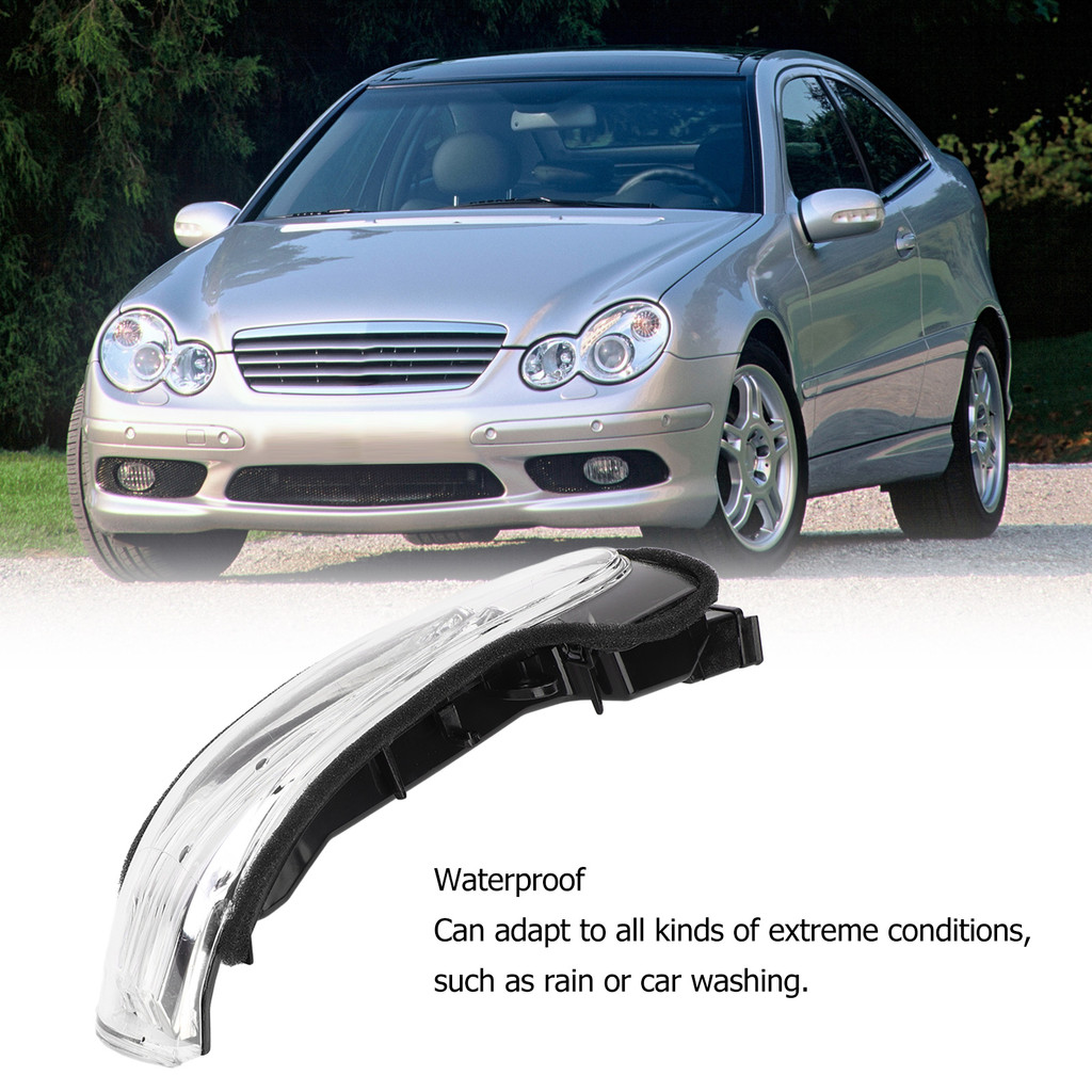 Lampu Sein Cermin Spion LED Tahan Air Pengganti untuk Mercedes‑Benz C‑Class W203 4 Pintu 2004‑2007
