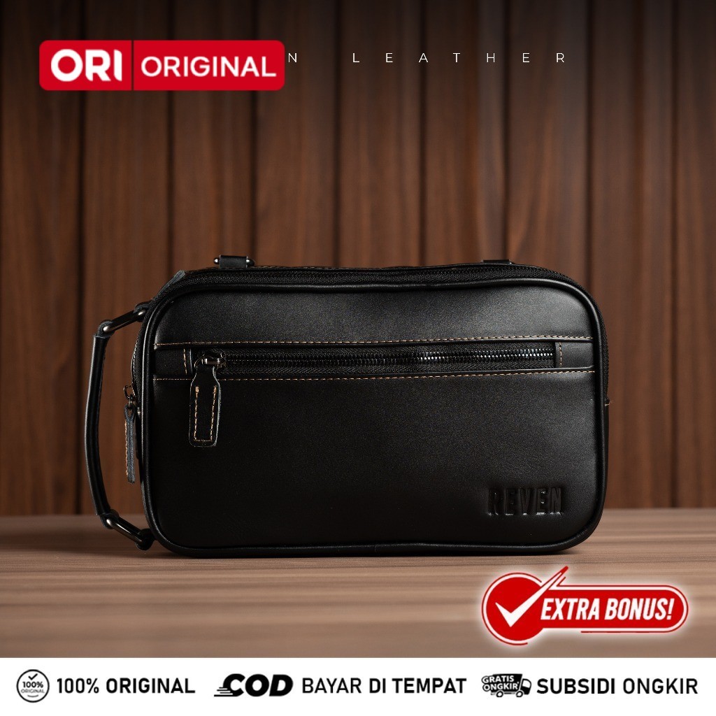 Reven Leather Sadewa Bag – Sling Bag Pria Kulit Asli Crazy Horse & Nappa