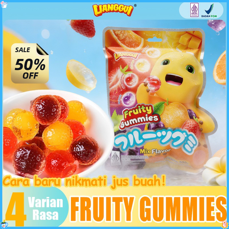 [Hampers lebaran] [HALAL] Permen Lianggui isi krim buah Permen Lunak Rasa Mangga jajan lebaran perme
