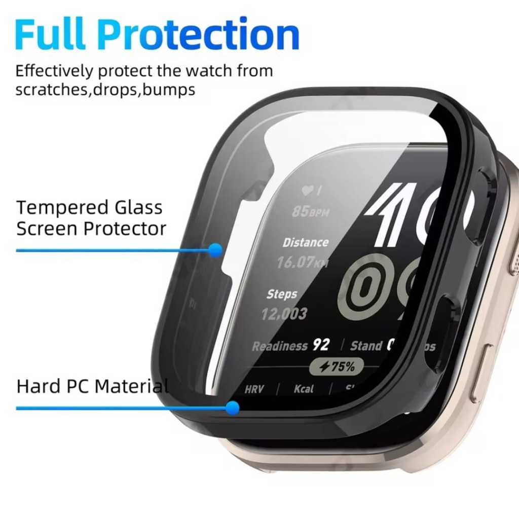 BUMPER HARD CASE AMAZFIT BIP 6 BIP6 XIAOMI AMAZFIT BIP 6 BIP6  + TEMPERED GLASS HARD CASING COVER SH