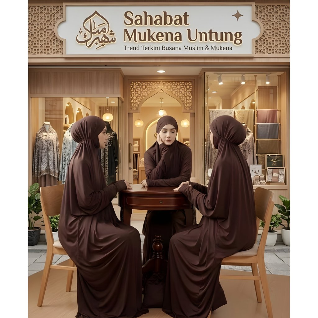 UNTUNG OFICIAL-Mukena Jersey Premium Polos Dewasa Jumbo Adem Anti Kusut