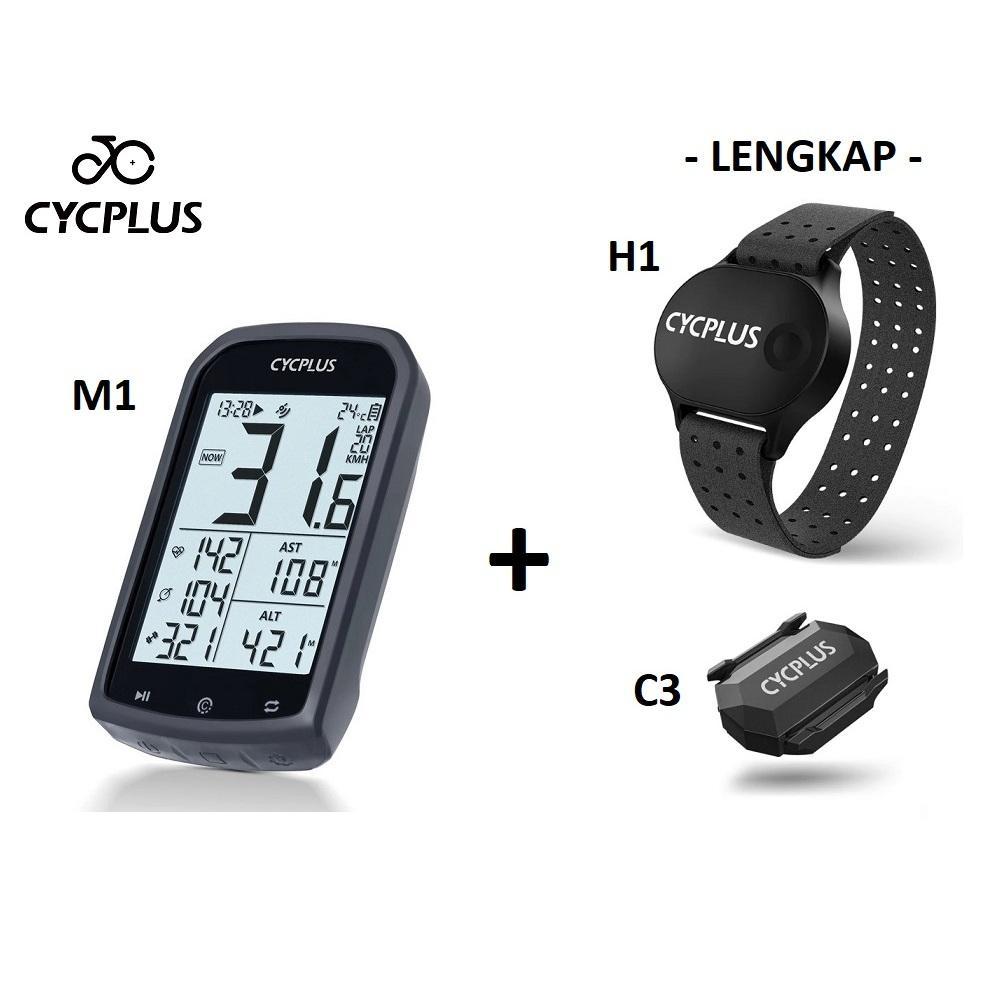 Cycplus M1 Speedometer GPS Sepeda Cycling Computer WIRELESS 4.0 ANT+ copy (2)
