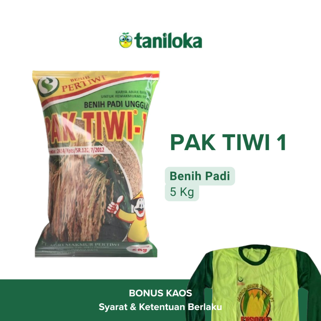 Benih Pertiwi - Benih Padi Pak Tiwi 1 (5 Kg)
