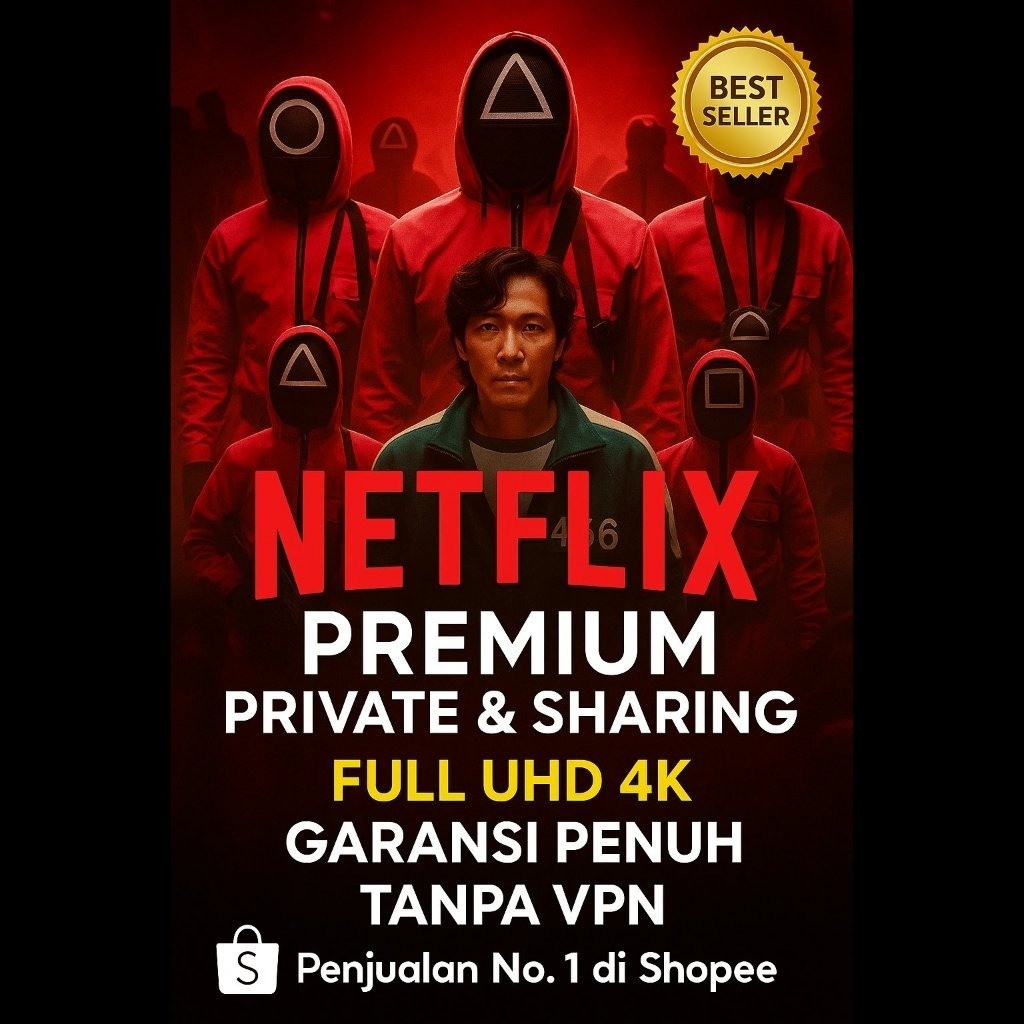 Akun Netflix Premium 1 Bulan Sharing 4K UHD