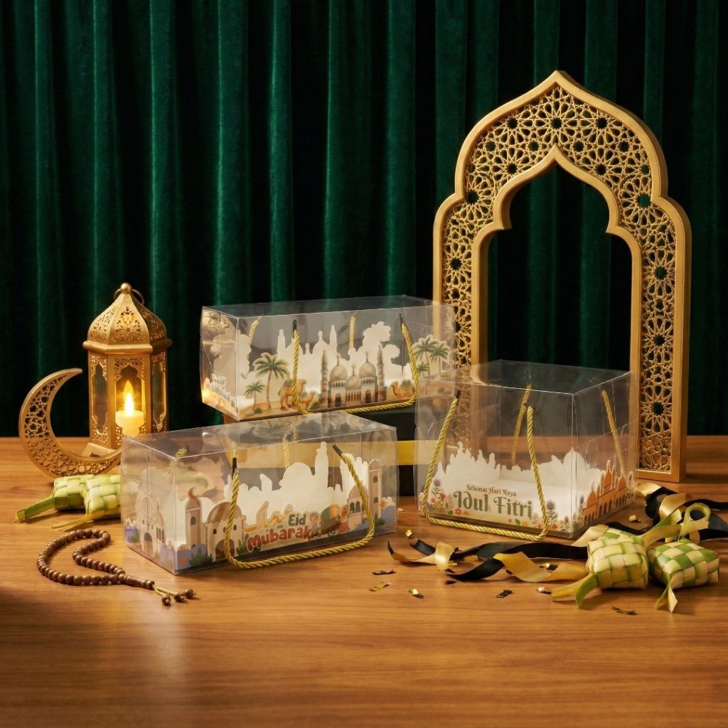 Box Hampers Lebaran / Box Kemasan Idul Fitri / Box Kue Lebaran Idul Fitri 2026 / Box Toples Kue Teba