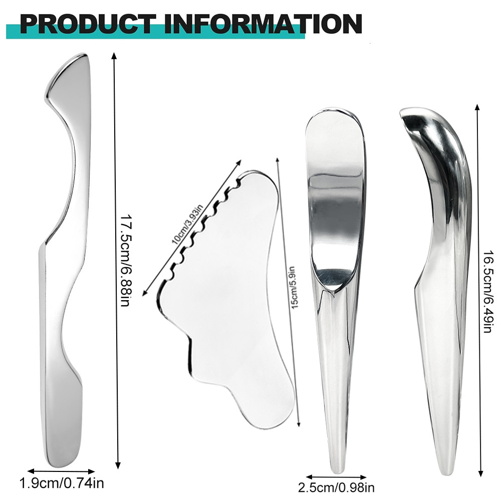 1PCS Stainless Steel Gua Sha Tool-Professional Muscle Scraper for Soft Tissue Therapy,IASTM Physical