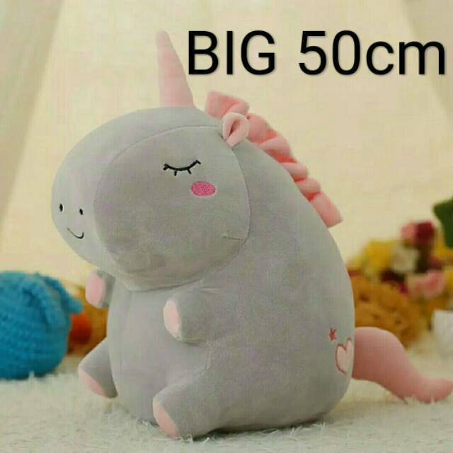 MURAH  Boneka unicorn gendut lembut Jumbo 50cm import ala miniso / boneka fat unicorn fluffy