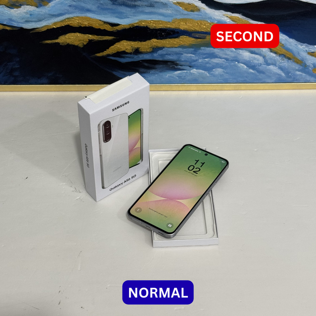SAMSUNG A56 12/256 GB (5G) HP SECOND ORIGINAL SINAR MUTIARA CELL