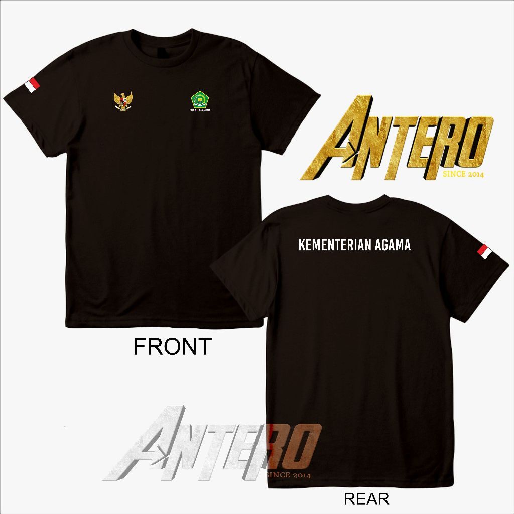 Kaos Distro kementrian Agama republik Indonesia dewasa dan anak _Arvishop19