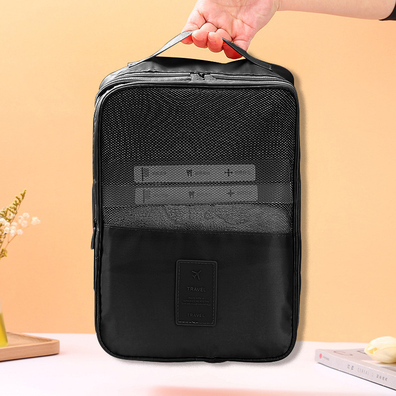 KeepStep | Tas Penyimpanan Sepatu - Tas Sepatu Oxford Cloth Perjalanan, Set Tiga Tas Sepatu