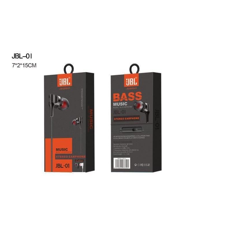 [Kita] Hf Handsfree Headset JBL-01 Bass Music Packing Import