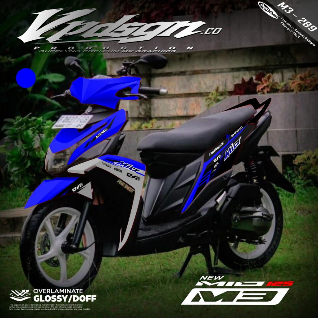Decal Mio M3 Full Body Variasi Harga Murah / Stiker Mio M3 Full Body / Mio M3 Fullbody
