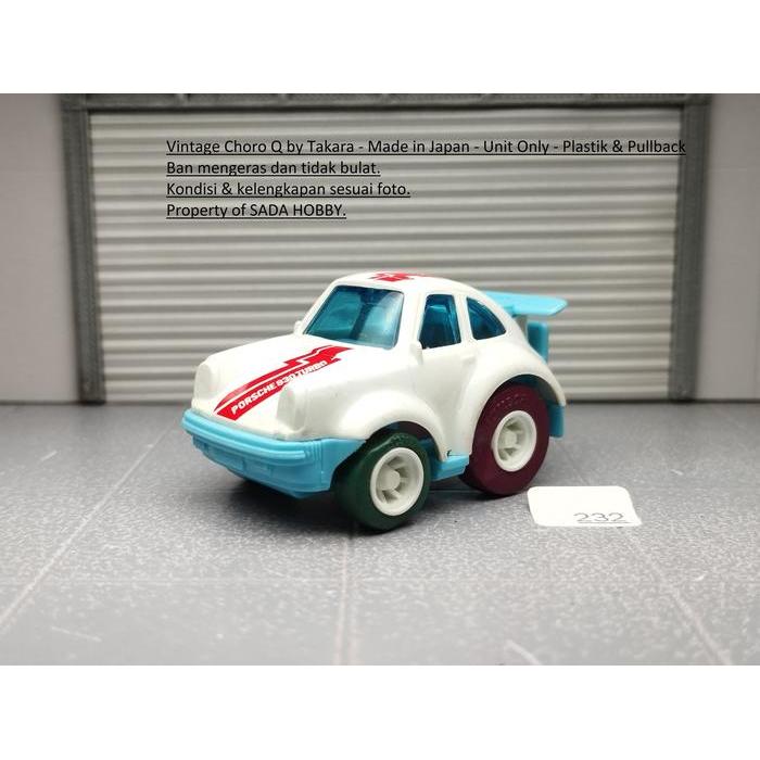 Vintage Choro Q ChoroQ Porsche 930 Turbo Putih Pullback