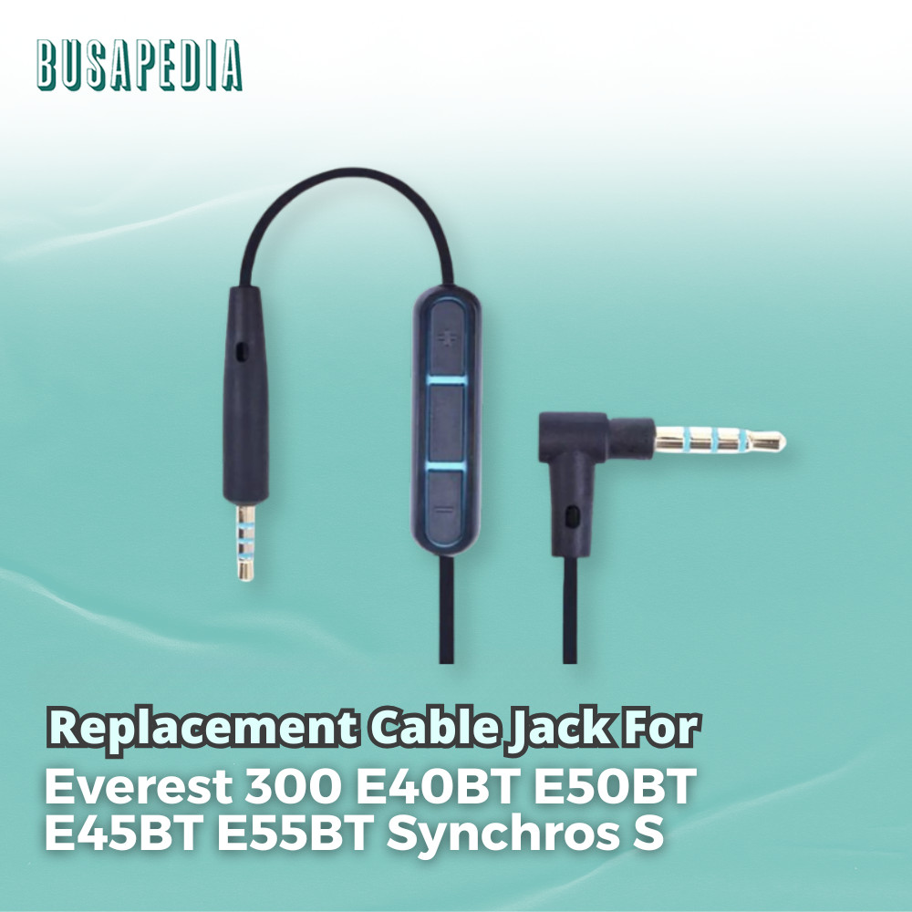 Cable Jack Aux Microphone Audio Headphone Everest 300 E40BT E50BT E45BT E55BT JBL Synchros S Kabel