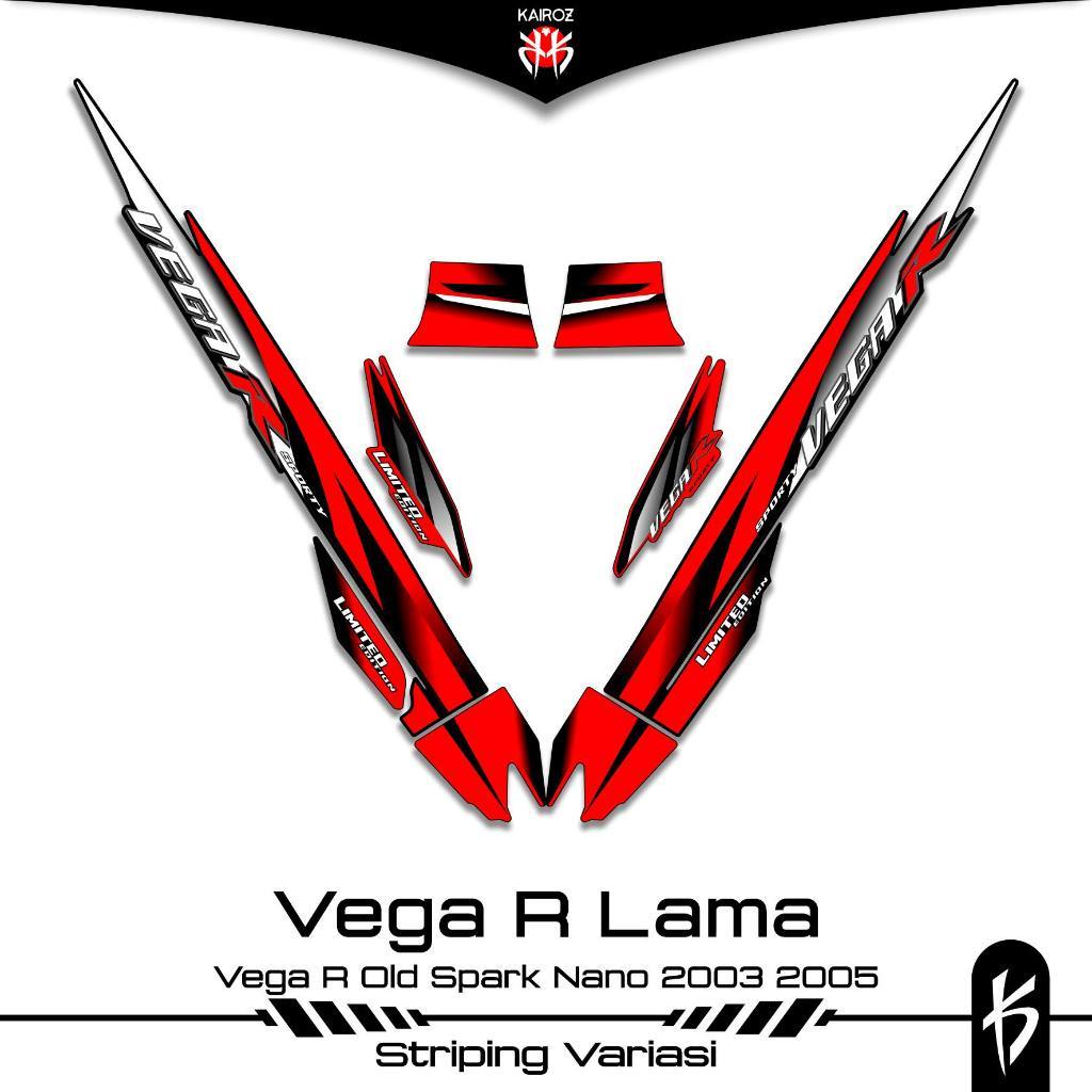 STRIPING VEGA R LAMA SKU 21 STIKER STICKER YAMAHA VEGA R OLD 2003 2005 110 LAMA SIRIUS SPARK NANO