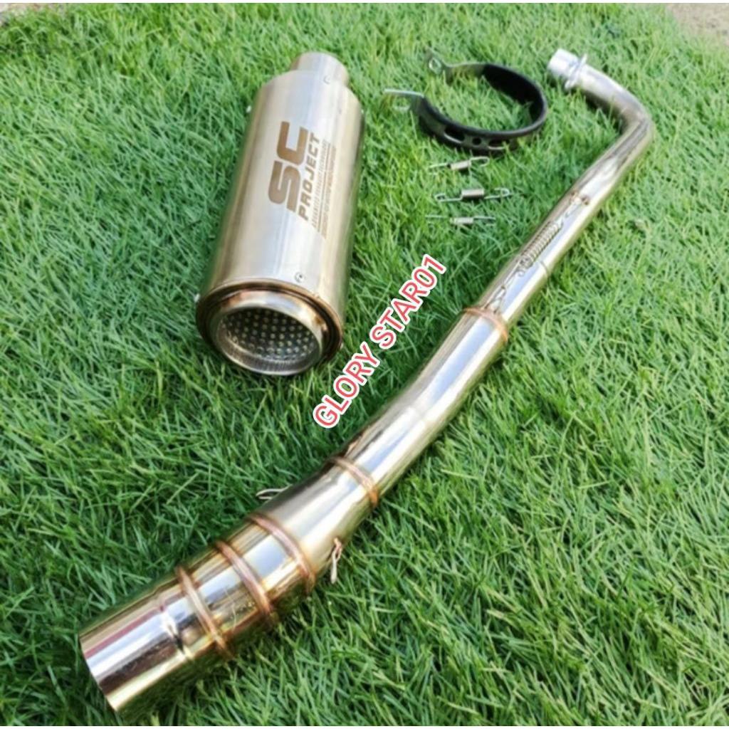 cod bosku Knalpot Racing Sc Project JUPITER Z VEGA Z VEGA ZR REVO Blade Smash Supra 110/125co