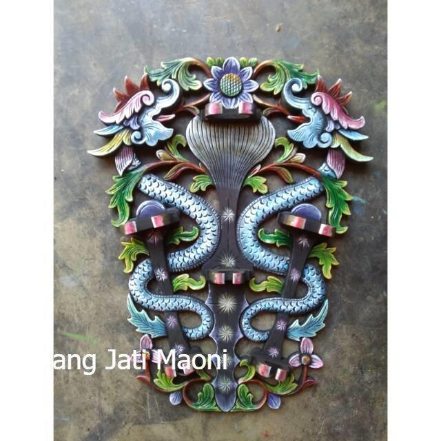 Gratis ongkir. BLAWONG (tempat majang keris) isi 2 keris KJM1122
