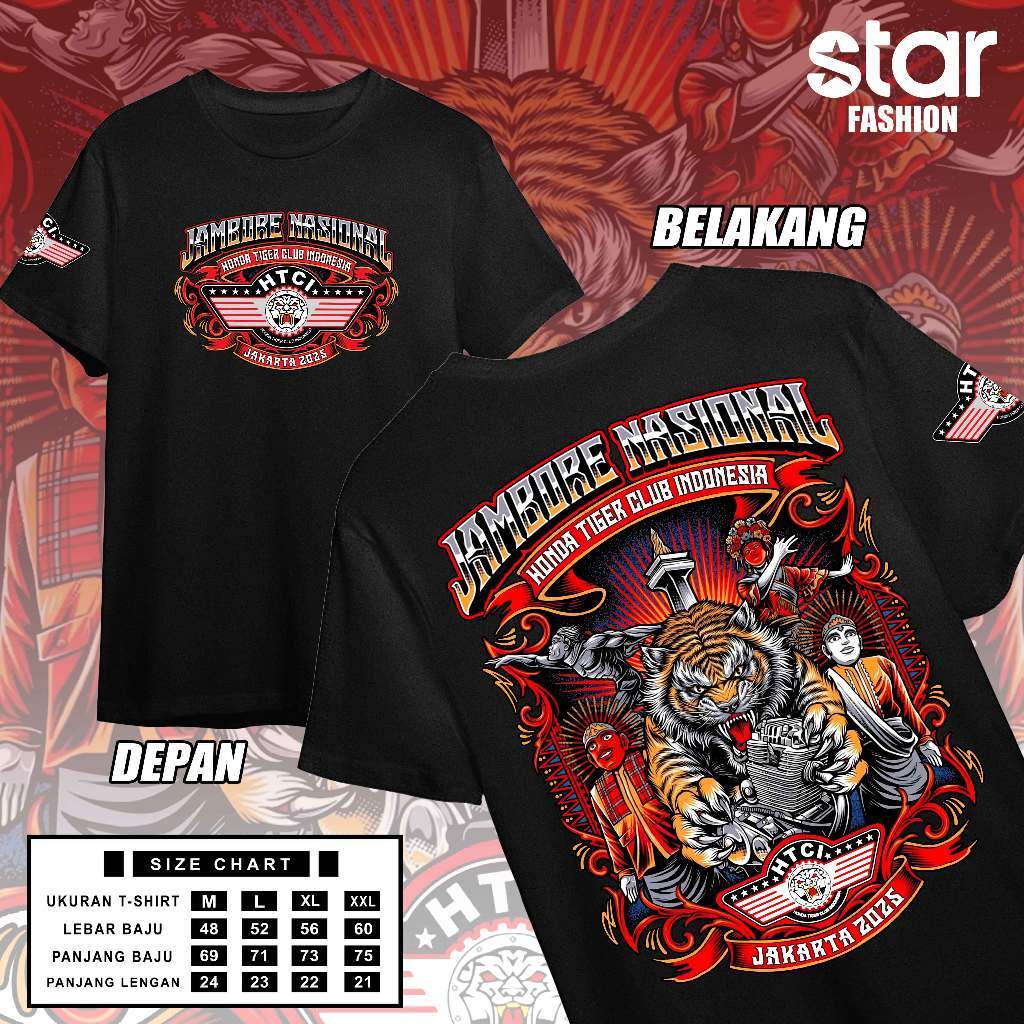 KAOS JAMNAS HONDA TIGER CLUB INDONESIA || JAMNAS HTCI Jakarta 2025