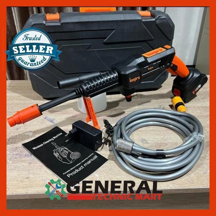 TANPA BATERAI KENJIRO BRUSHLESS Jet Fuel System Cleaner Cuci Steam Mobil Motor Cordless 20V Jet Clea
