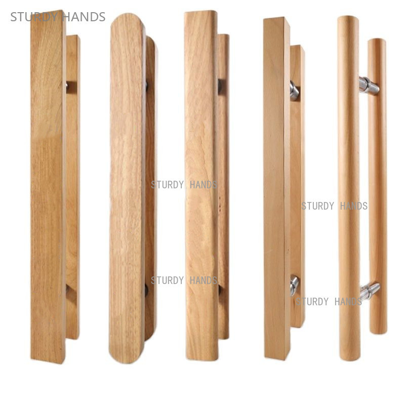 Gagang Pintu Kaca Cina, Gagang Pintu Hotel Kayu Solid, Gagang Pintu Geser Dapur Kamar Mandi, Perleng