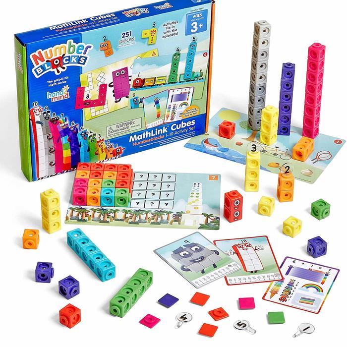 XSporty Hand2mind Mathlink Cubes Numberblocks 1-10 Activity Set