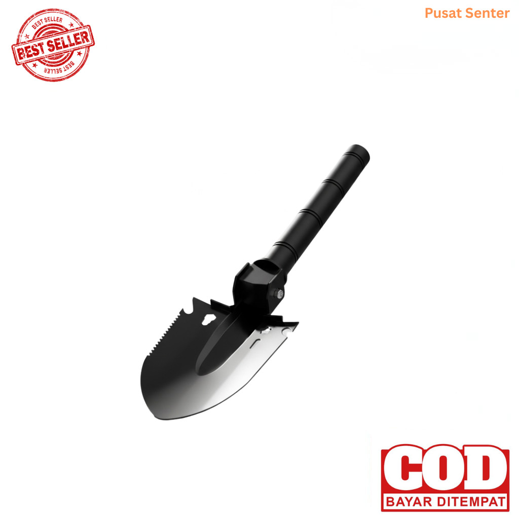 Sekop Lipat Tactical - Alat Survival Engineer Shovel Premium
