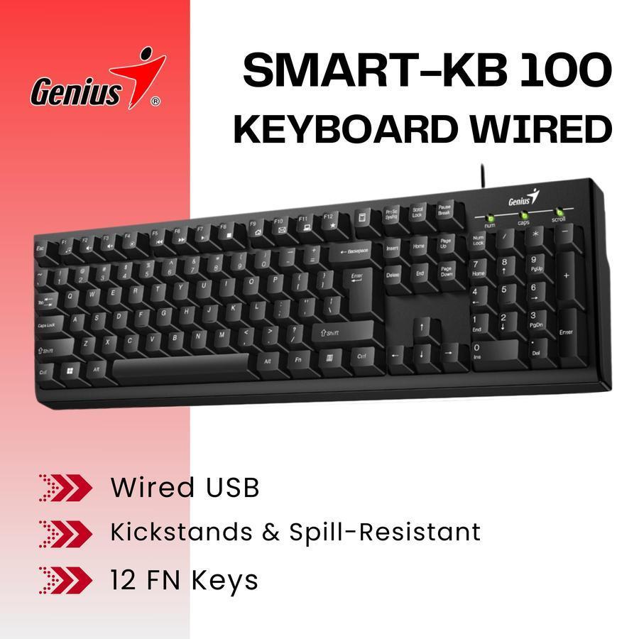 Genius Keyboard KB 100 USB Smart Keyboard Genius KB 100