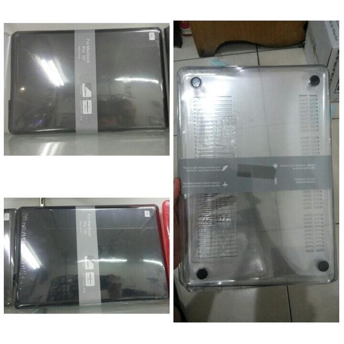 HARDCASE CASING MIKA CASE BENING FOR MACBOOK PRO 15" 15.4 TRANSPARAN DVD ROM UNIBODY