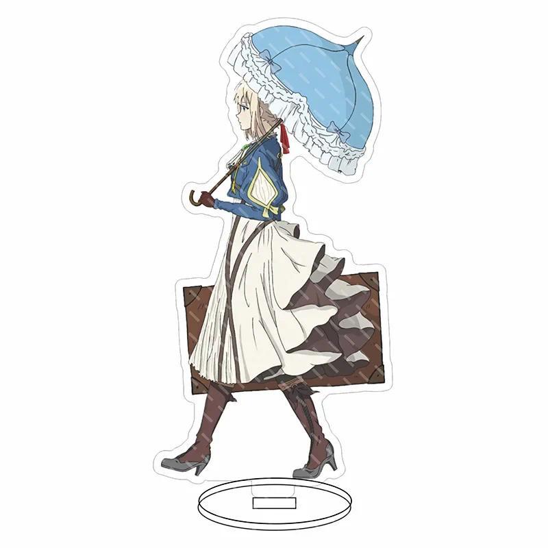 Anime Violet Evergarden Acrylic Stand Action Figure PVC Desktop Stand Model Toy Gift 15cm