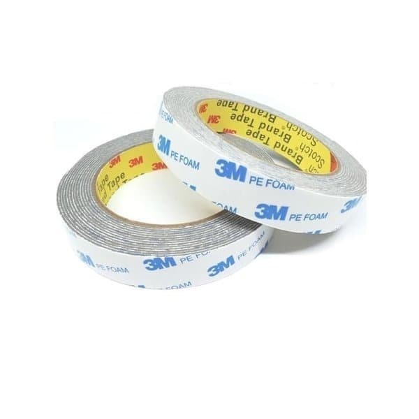 Double Tape 3M PE Foam Perekat Super Kuat Serbaguna | Lakban Busa 3M Untuk Akrilik, Kaca, Dekorasi, 