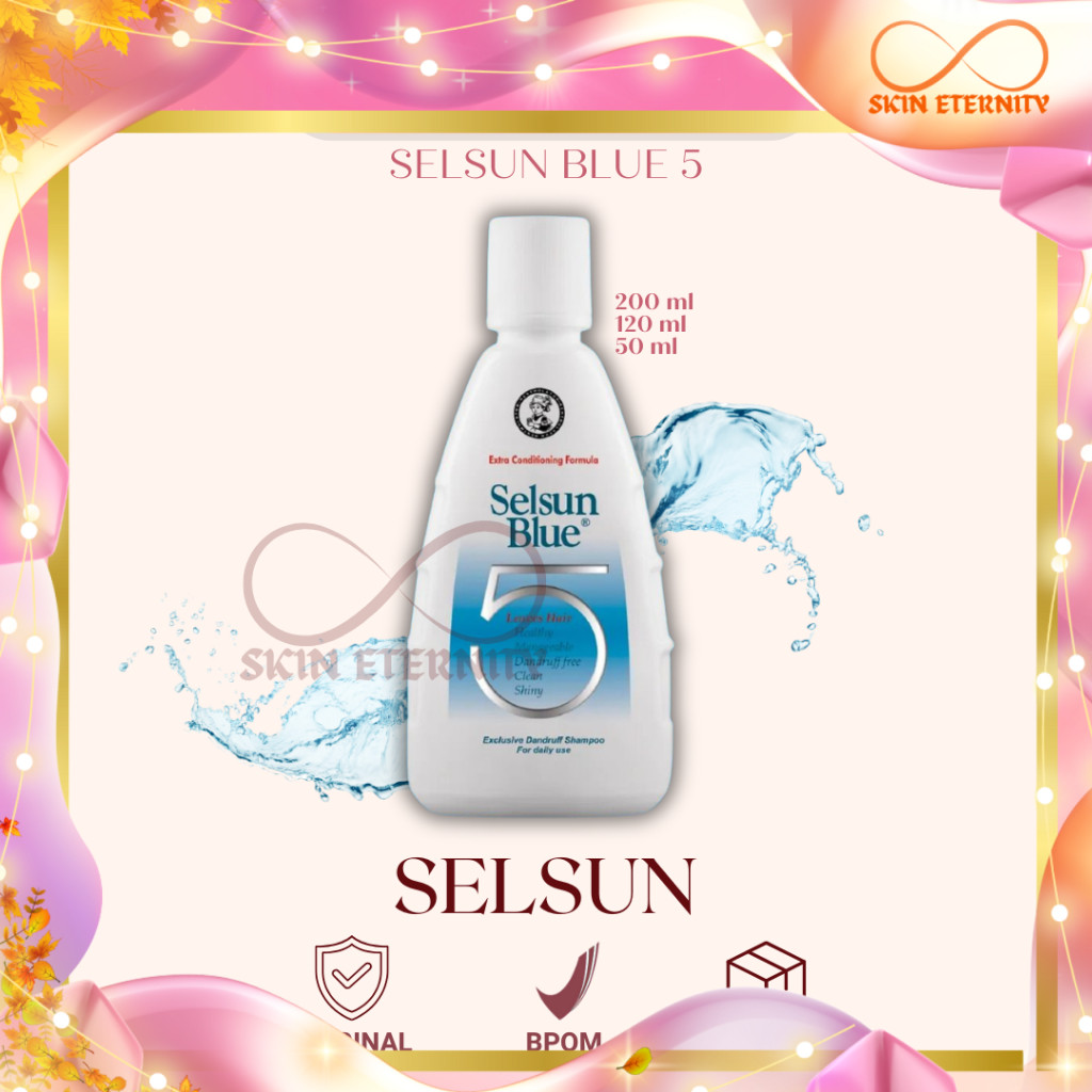 SELSUN Biru 5 Blue 5 Shampoo Anti Ketombe BPOM Sampo