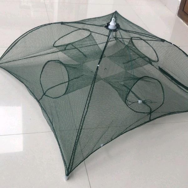 Jaring Ikan 4 - 16 Lubang Perangkap Ikan Udang Kepiting Otomatis Jala Bubu Pancing - 4 Lubang