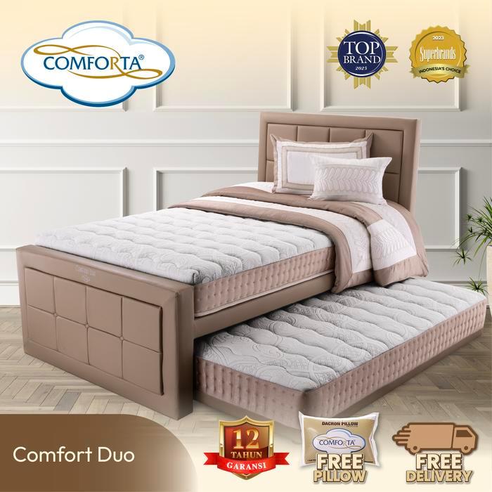 COMFORTA Kasur Springbed Comfort Duo Fullset - 90 x 200