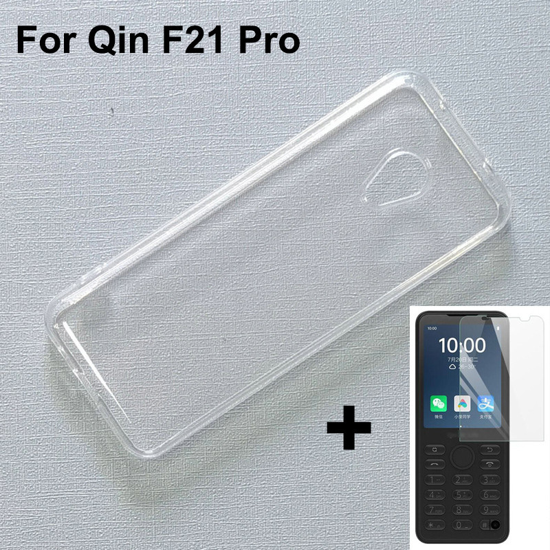 2-in-1 Glass+Silicone Cover For Xiaomi Qin F22 Pro Case Tempered Glass Screen Protector For Xiaomi Q
