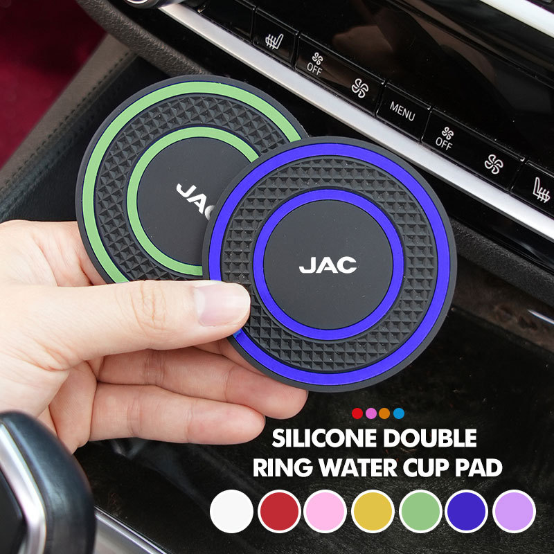 Car Anti-Slip Silicone Pad Water Cup Holder Drink Coaster For JAC Refine J3 J2 S5 A5 J5 J6 J4 T8 Vap