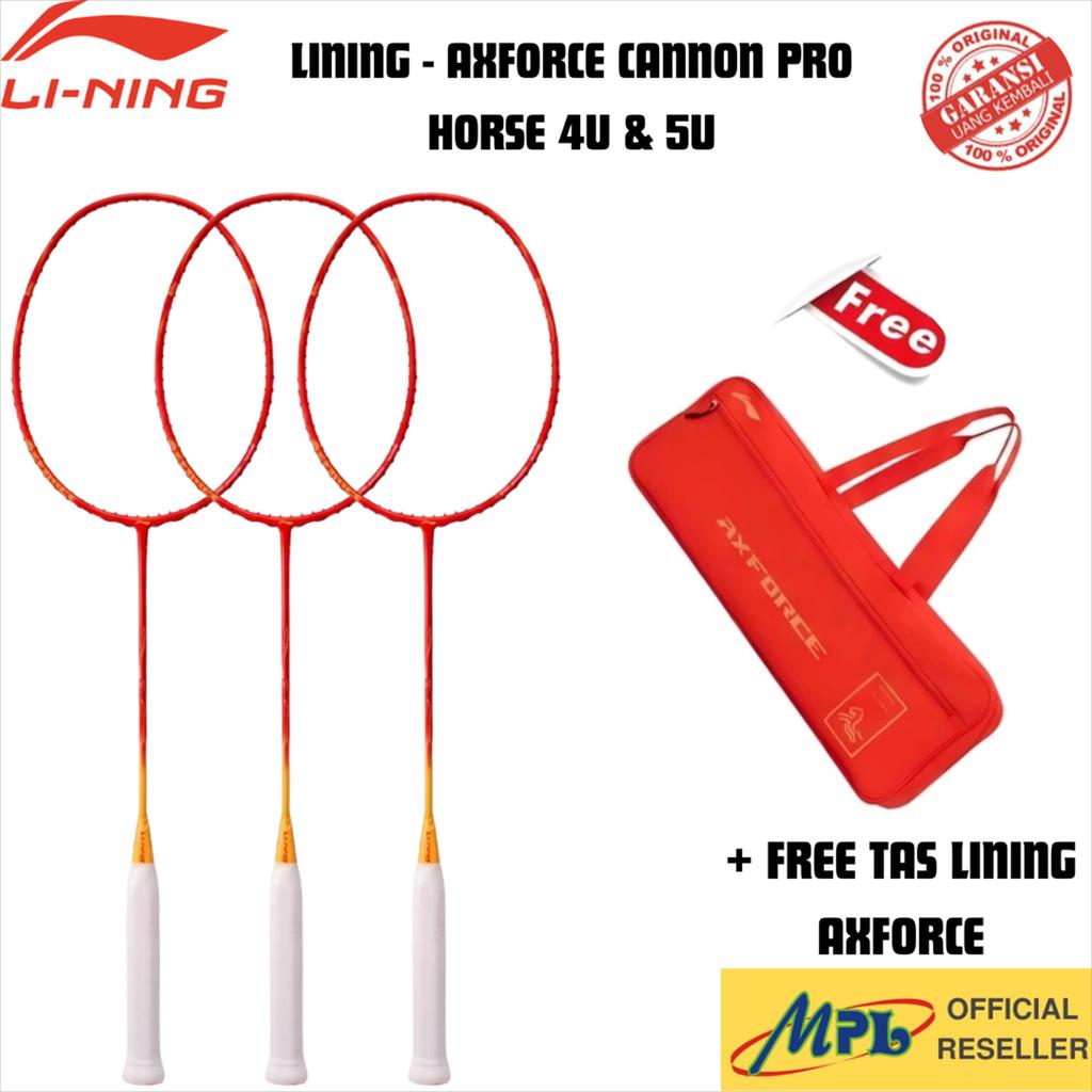 RAKET BADMINTON LINING AXFORCE CANNON PRO HORSE 4U & 5U