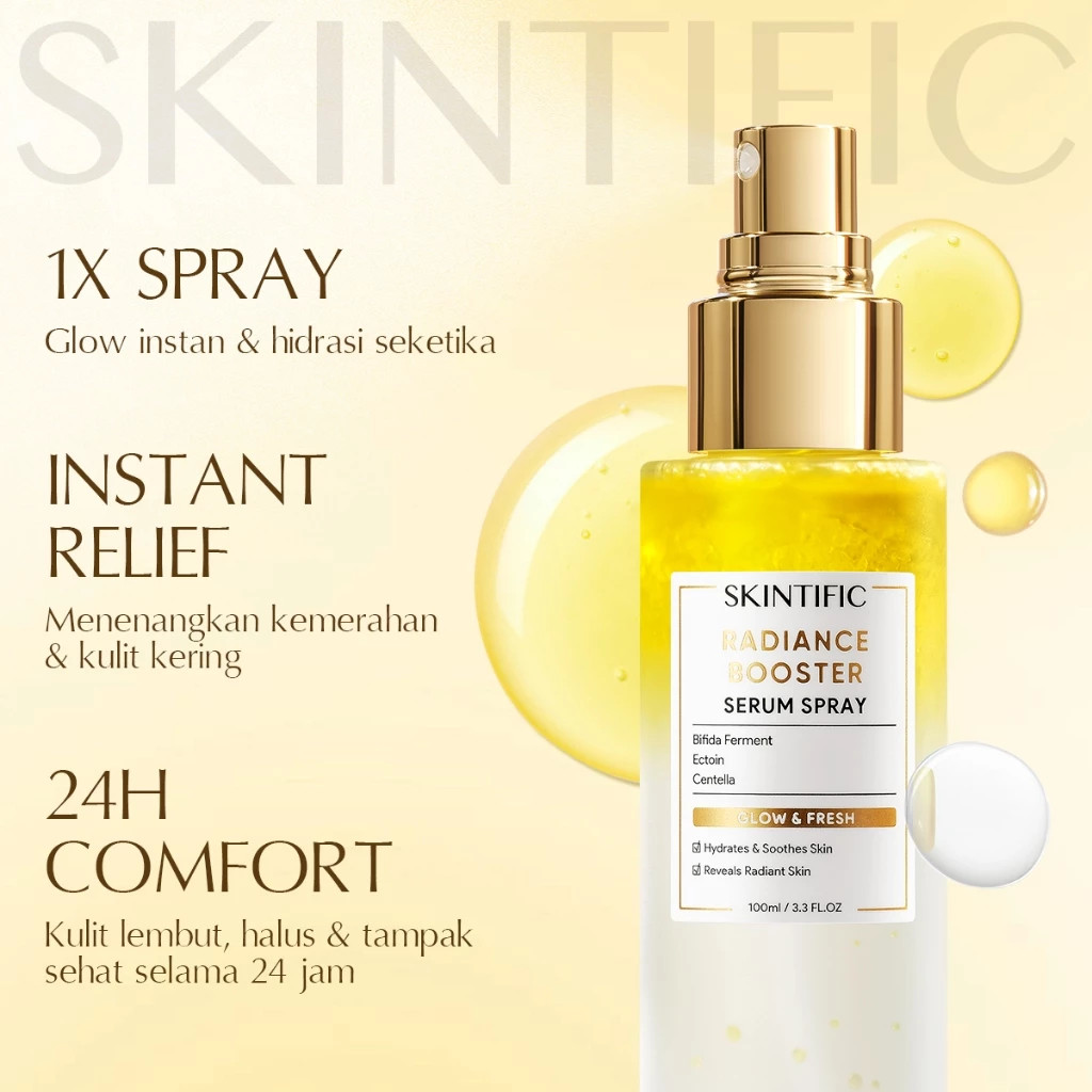 SKINTIFlC Radiance Booster Serum Spray 100ml | Serum Spray | Setting Spray | Face Primer
