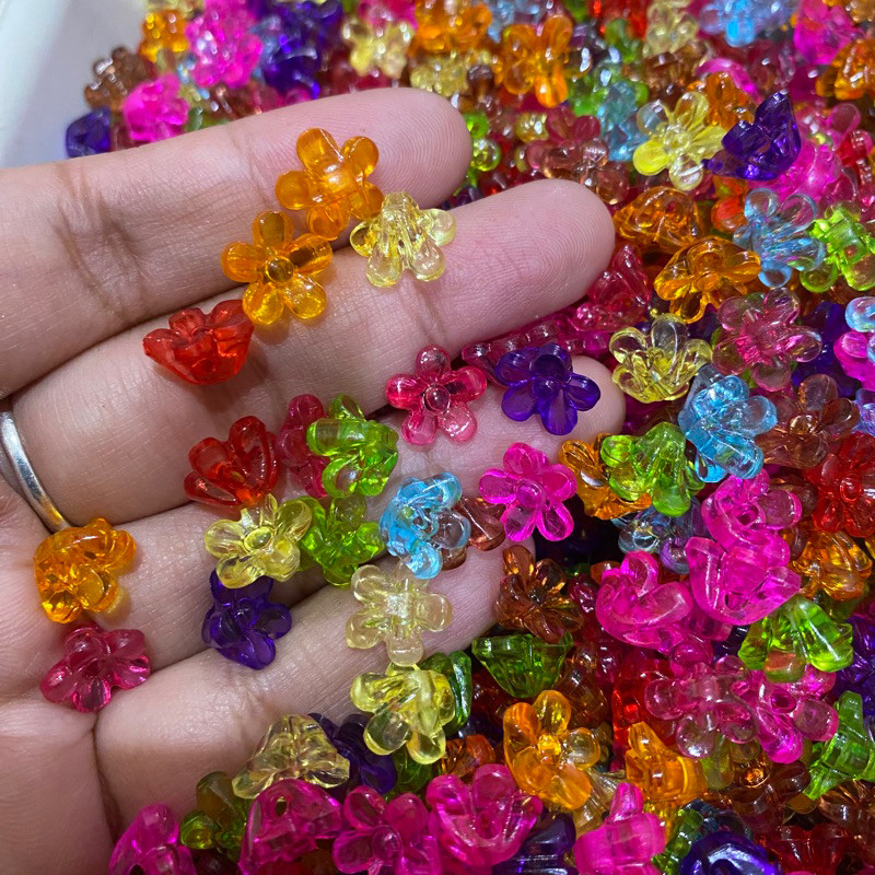 Manik-manik Bunga SAKURA Lubang Kancing