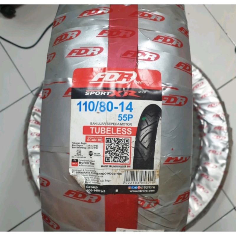 BAN FDR SPORT XR EVO 110/80-14 TUBELESS
