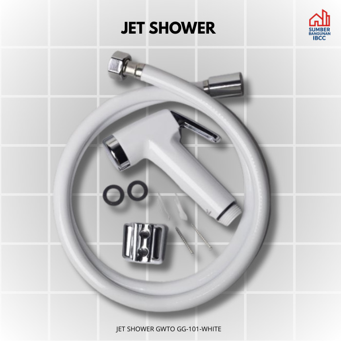 Jet Shower Gtwo GG-101 Putih Chrome Hitam Semprotan Closet Toilet Bidet Spray Set