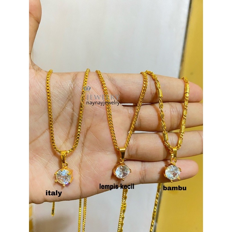 Kalung Koin Warna 24k / Lapis Emas 24k Real Pict Permata1