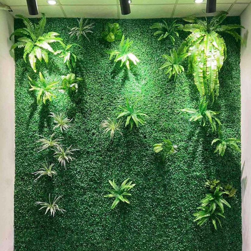 New Daun Pakis Artificial Dinding Jumbo Premium Plastik Hiasan Dinding Pakis  / CZ-21