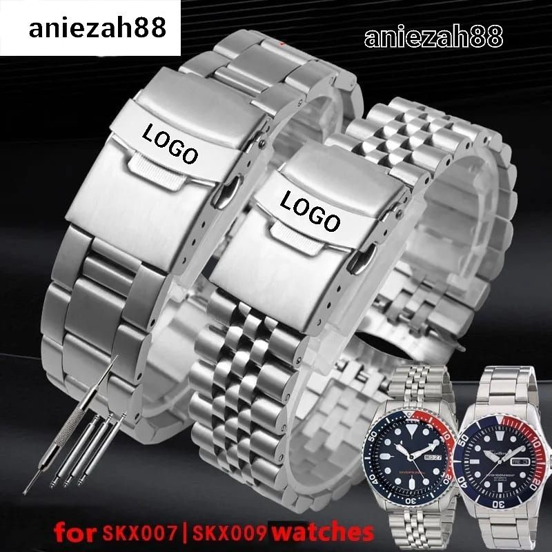 Tali Rantai Jam SEIKO Diver Rantai Steinless Steel Solid 20mm 22mm Band Seiko