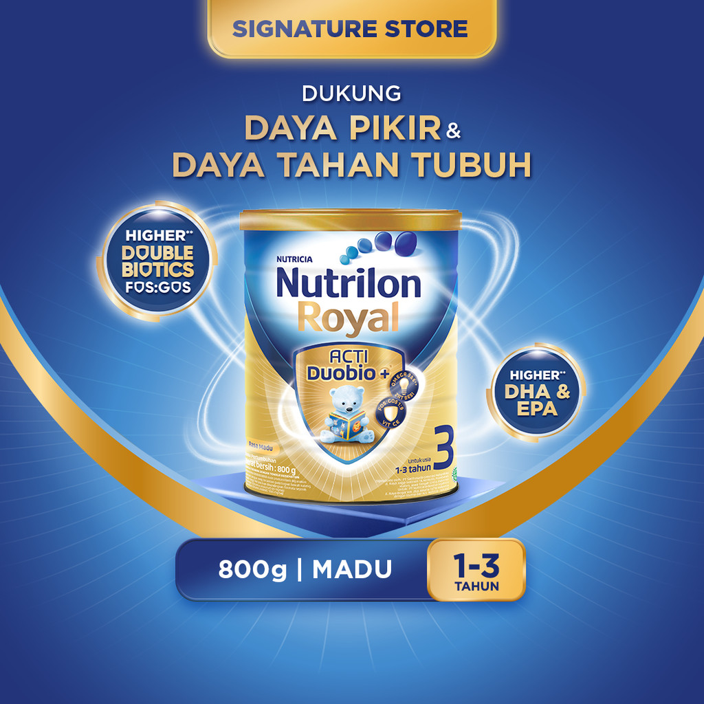 Nutrilon Royal 3 Madu 800gr, Susu Formula Anak untuk Usia 1-3 Tahun
